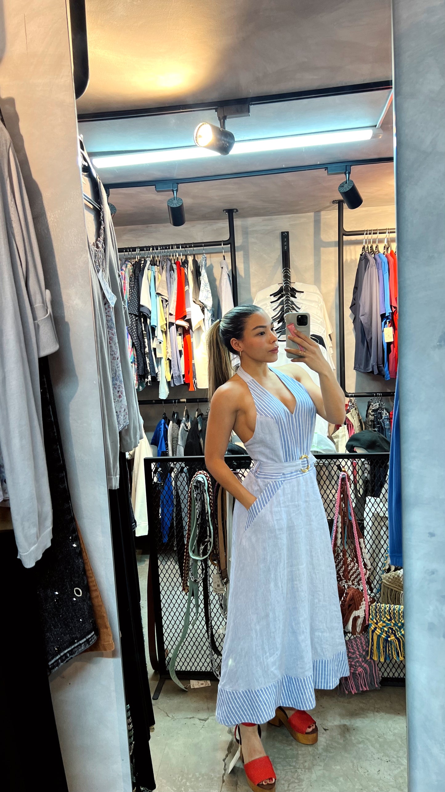 Vestido rayas Argemiro Sierra