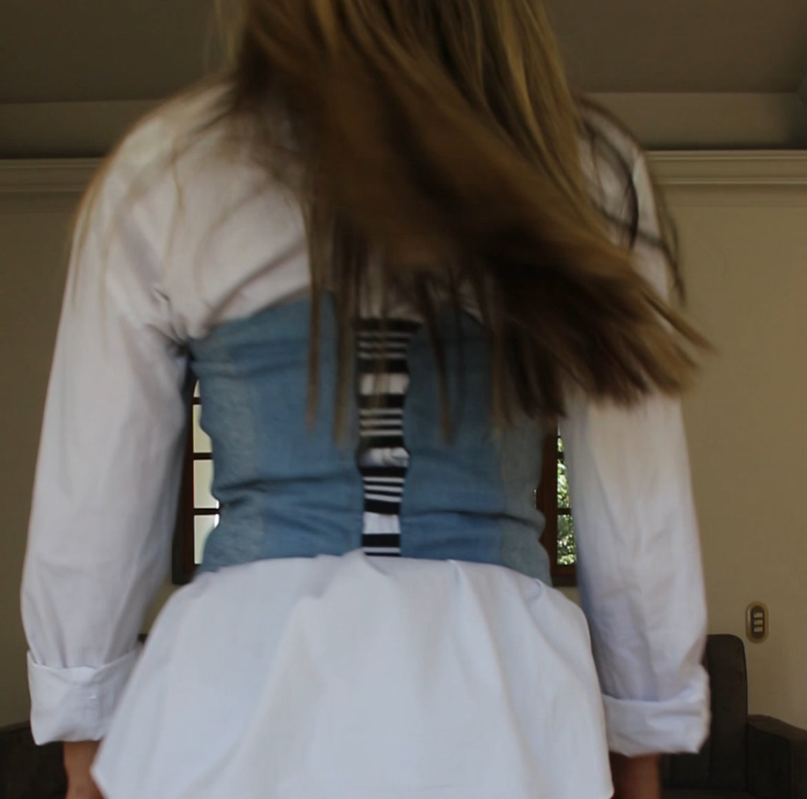 Blusa tipo Corset