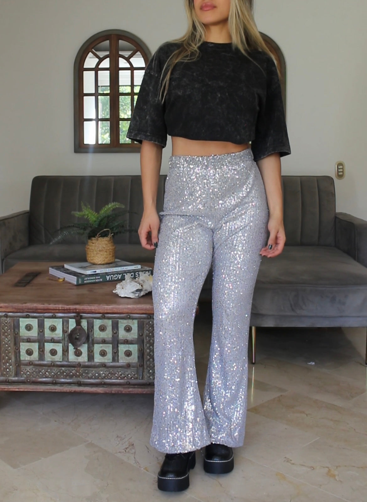 Pantalon Lentejuelas Elena Boteli
