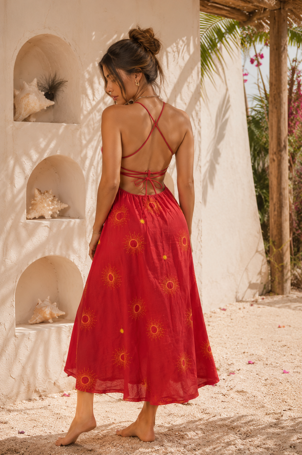 Vestido sol bordados Maaji