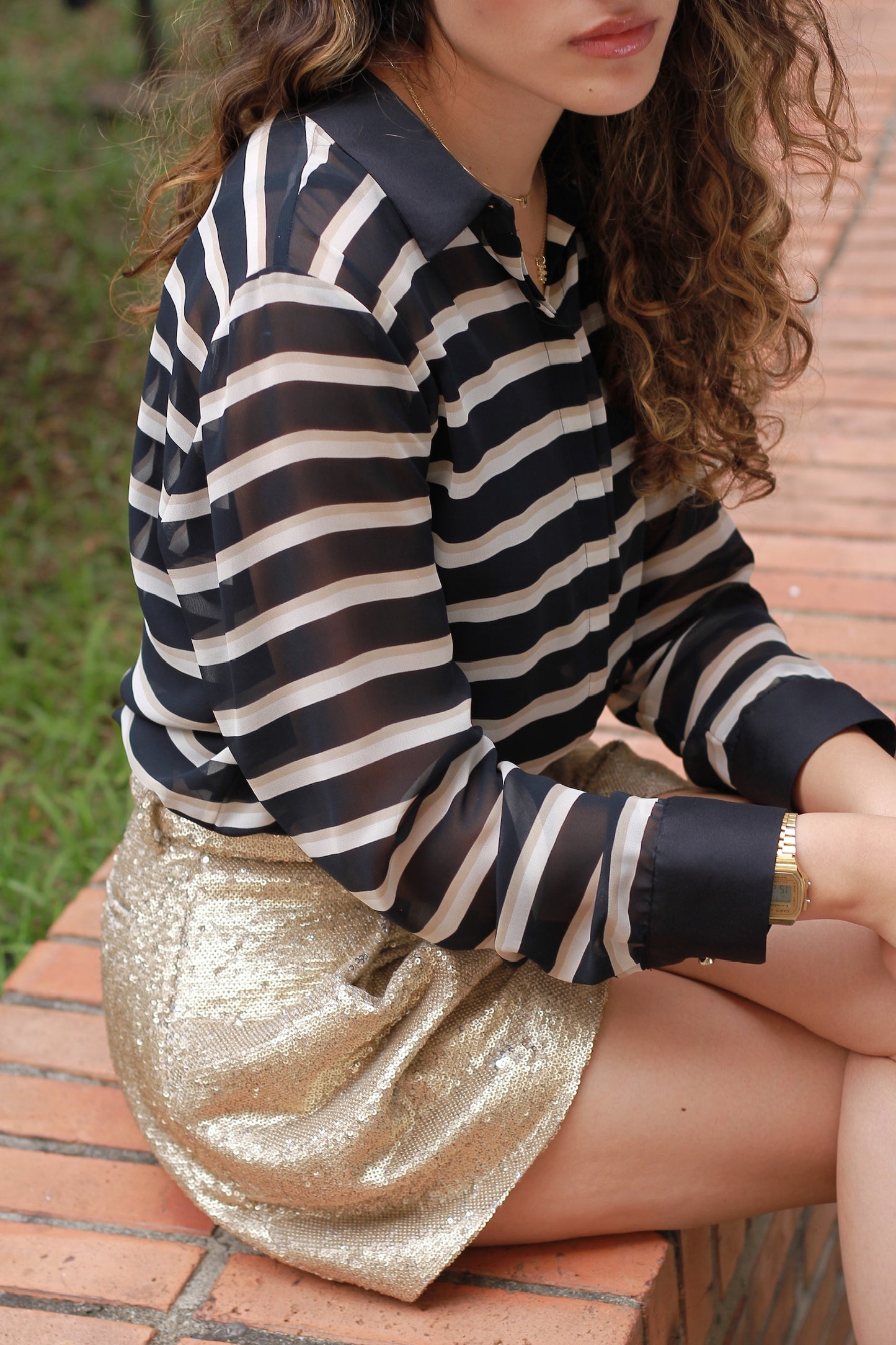 Camisa de rayas Ann Taylor