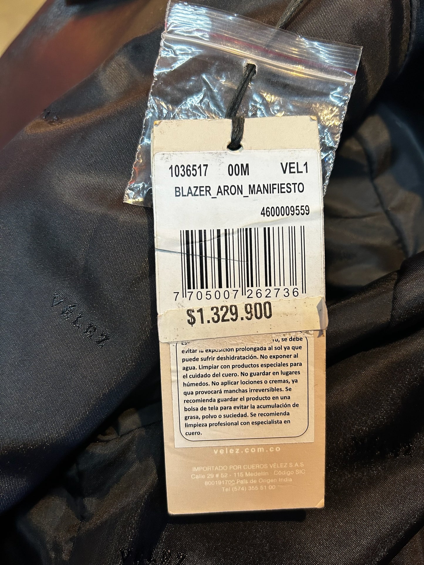 Blazer de cuero VÉLEZ