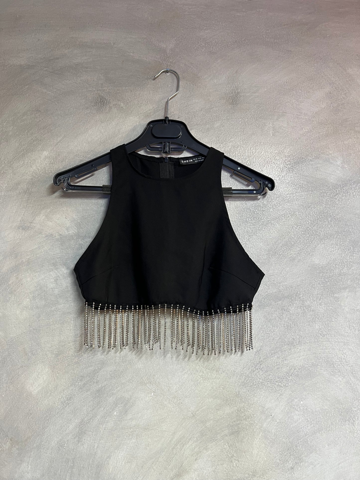 Top con brillos