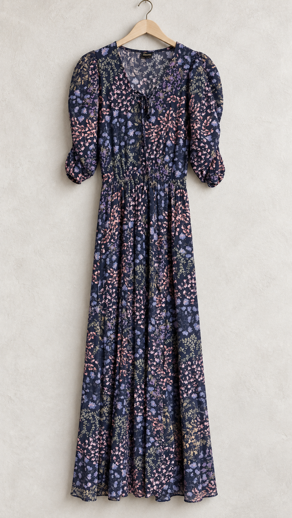 vestido flores moradas ESPECIA