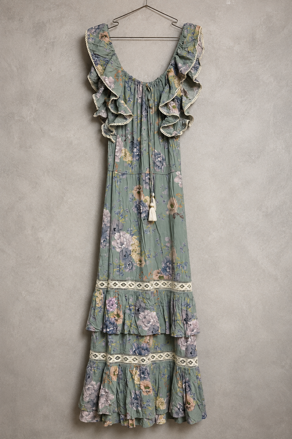vestido flores moradas  ESPECIA