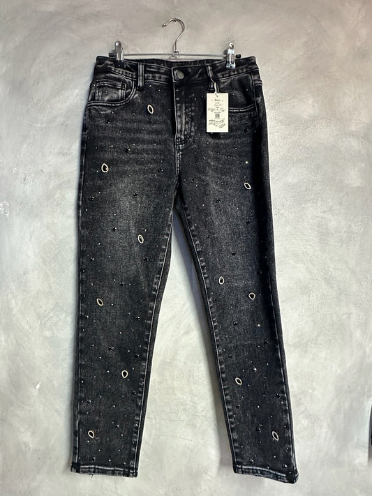 Pantalon Jean con pedrería