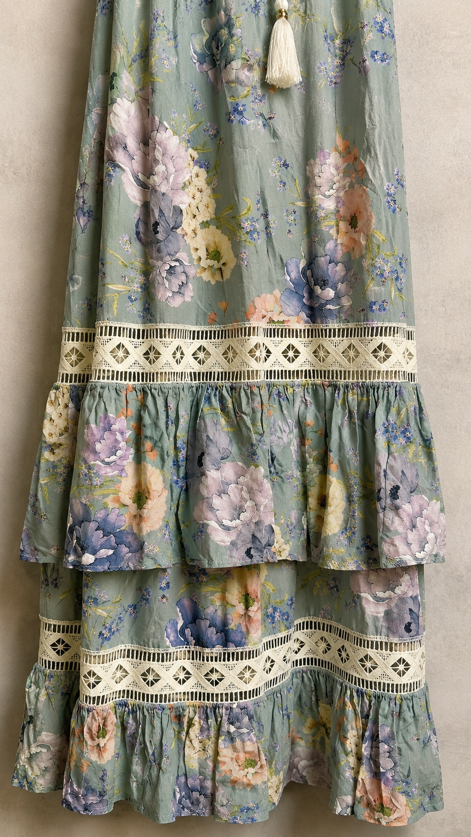 vestido flores moradas  ESPECIA