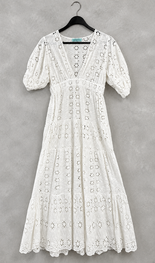 Vestido ojalillo SPIRITO BLANCO