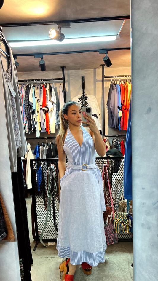 Vestido rayas Argemiro Sierra