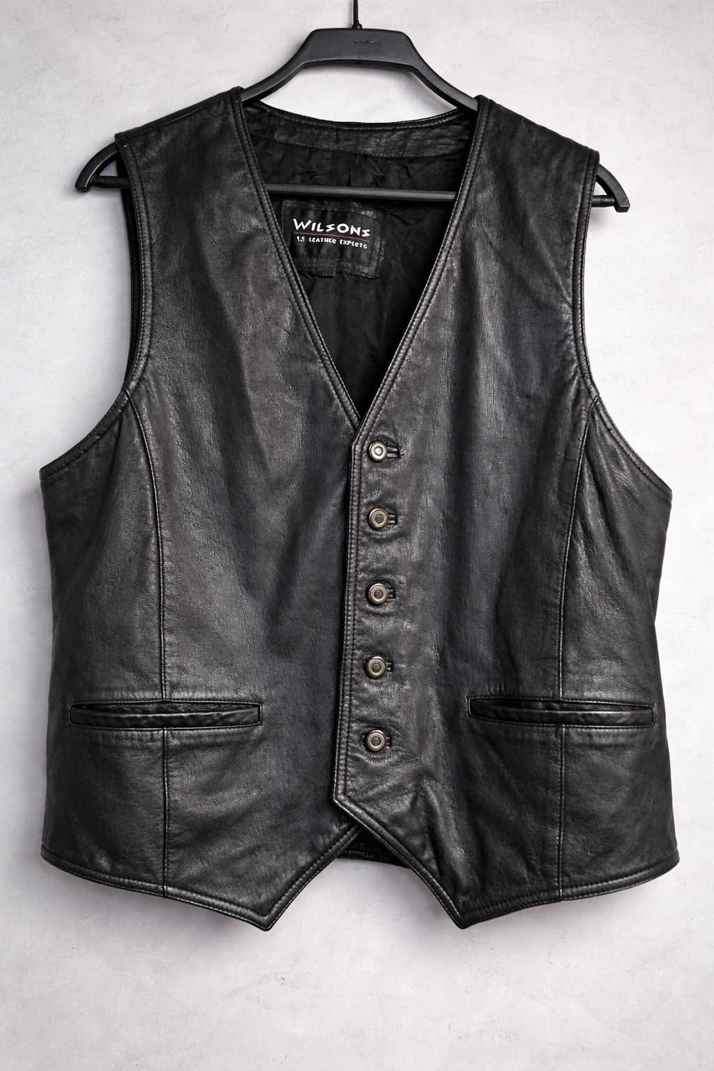 Chaleco en cuero