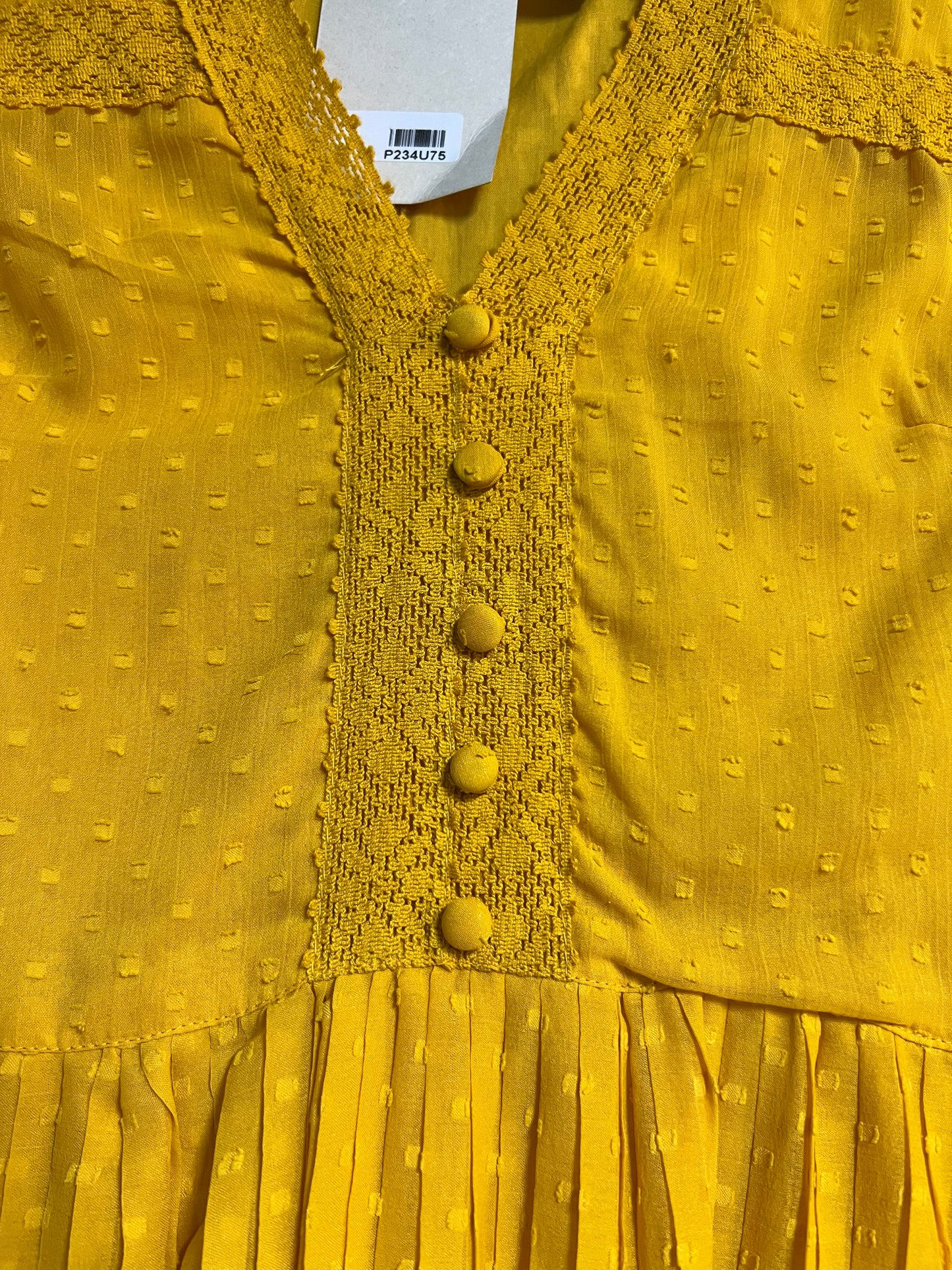 Vestido amarillo Zara